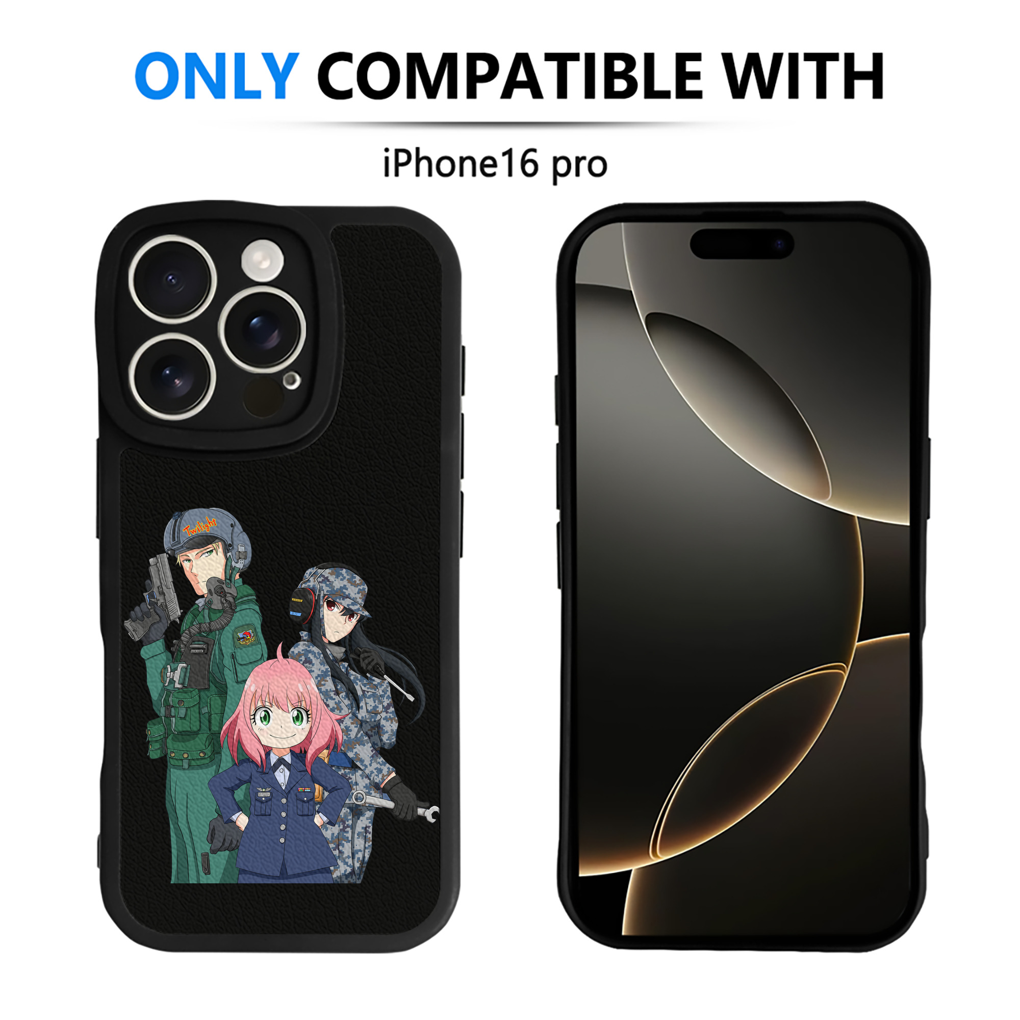 （画像用） SPY×FAMILY间谍家家酒 【iPhone 16シリーズ対応】シリコンスマホケース（レザー調） 材質：シリコン